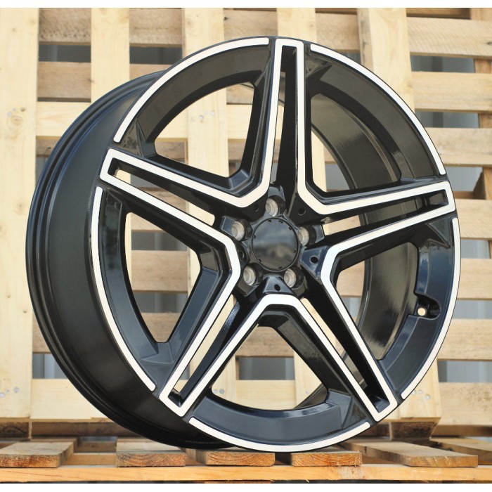 Джанта R22x11.5  5X112  ET  47  66.5  FBX142  (H3067F)  Black Polished (MB)  For MER  (Z3+M)  (HYBRID FORGED Rear+Front)