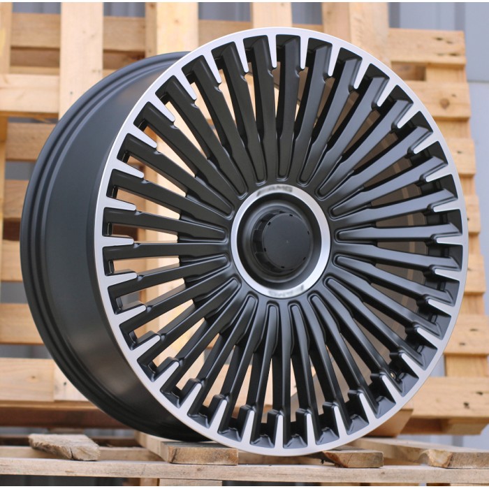 Джанта R22x9.5  5X112  ET  32  66.6  H3286F  Black Polished Half Matt (MBHM)  Fits for MER  (S)  ((Fit for EQS SUV X296) HYBRID FORGED)