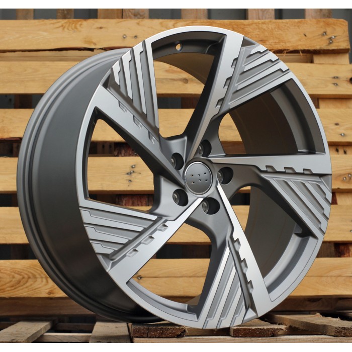 Джанта R22x9.5  5X112  ET  36  66.5  I5639  Grey Polished Half Matt (MGHM)  Fits for AUD  (Z5)  Fit for Q8 E-tron)