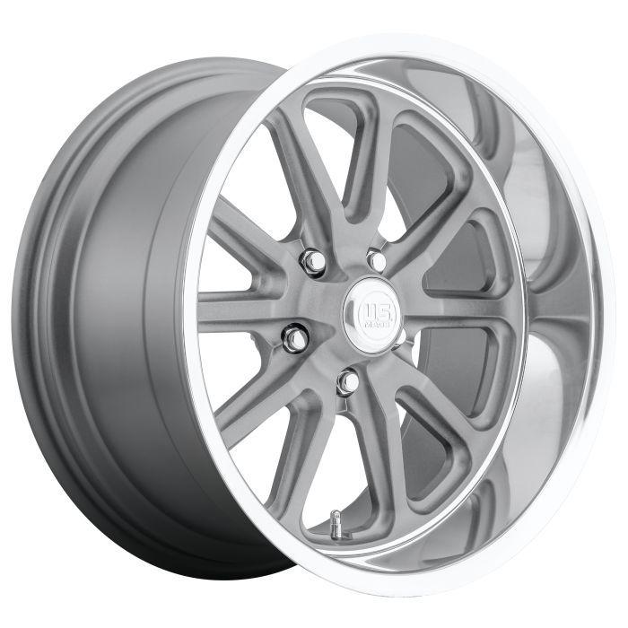 Джанта US Mag 1PC U111 RAMBLER 20X9.5 5x114.3 ET 1 72.56 TEXTURED GRAY W/ DIAMOND CUT LIP